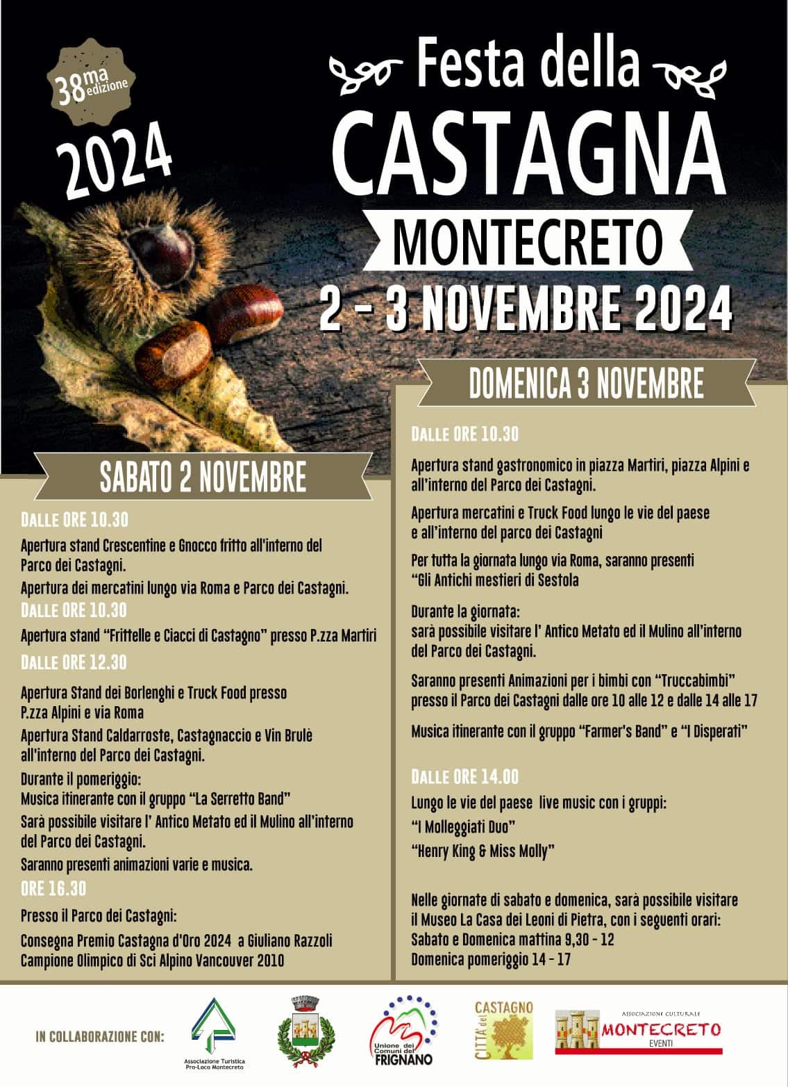 programma castagna montecreto